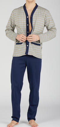 PIGIAMA APERTO UOMO M/L 7013 Tellini S.r.l. Ingrosso Abbigliamento